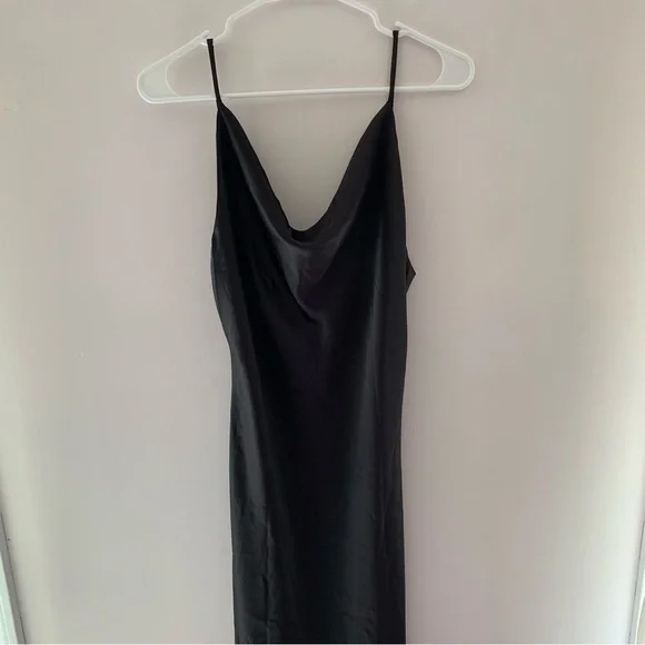princess polly black silk dress Fadyen Bias Cut Maxi Dress | Black | Womens